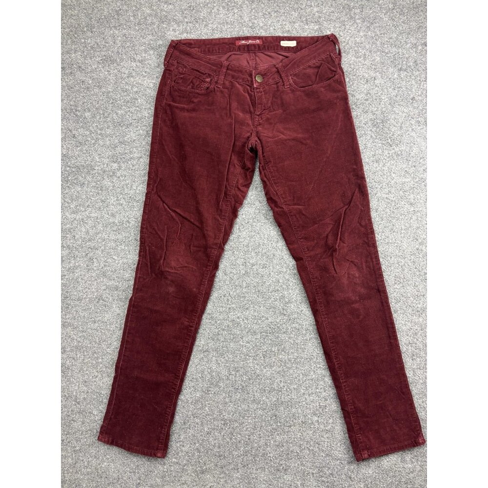 Mavi Serena Skinny Extra Slim Jeans Womens 27/32‎ Red Low Rise Stretch Corduroy